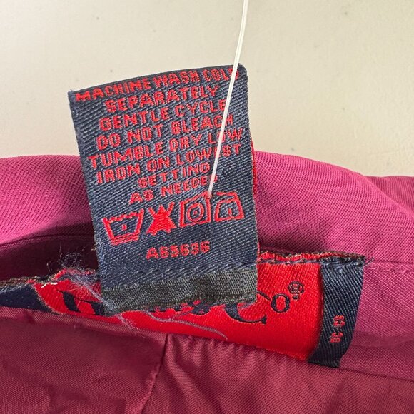 Denim & Co Microfiber 3/4 Length Coat Size 2X Purple Button Front A65636 NWT - Picture 6 of 12